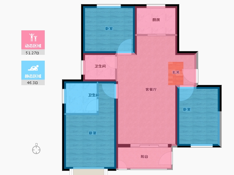 河北省-保定市-上河天著-88.00-户型库-动静分区