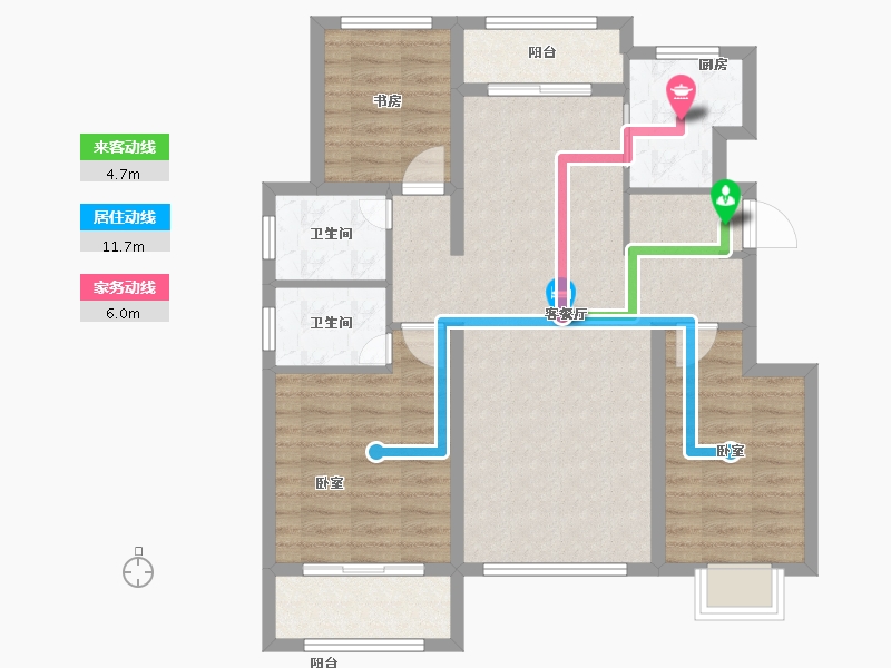 河北省-保定市-印象城滨江悦-89.88-户型库-动静线