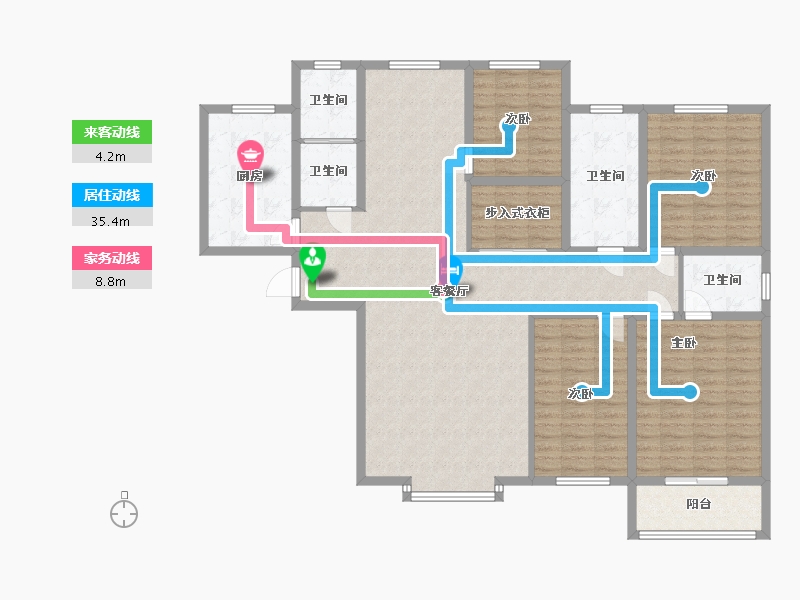 河北省-保定市-泽龙阳光国际-153.10-户型库-动静线