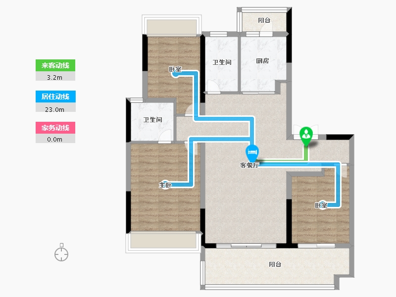 贵州省-遵义市-美的云熙府-99.99-户型库-动静线