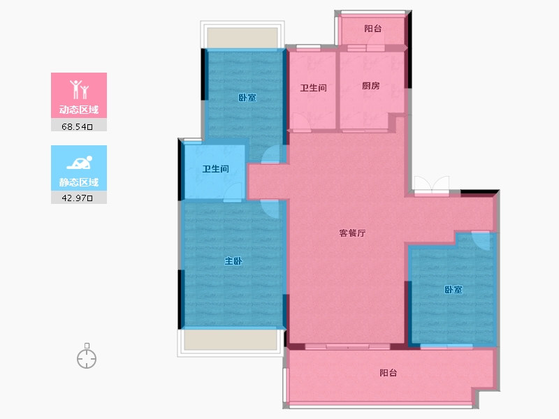 贵州省-遵义市-美的云熙府-99.99-户型库-动静分区