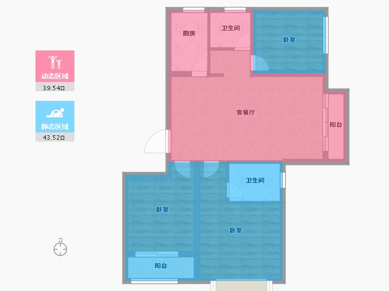 河北省-保定市-印象城滨江悦-73.95-户型库-动静分区