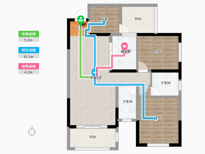 四川省-成都市-瀚城绿洲-86.02-户型库-动静线