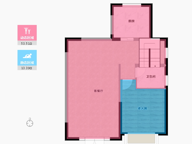 河北省-保定市-上河天著-60.47-户型库-动静分区