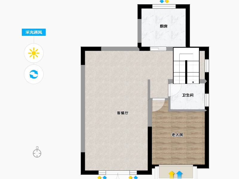 河北省-保定市-上河天著-60.47-户型库-采光通风