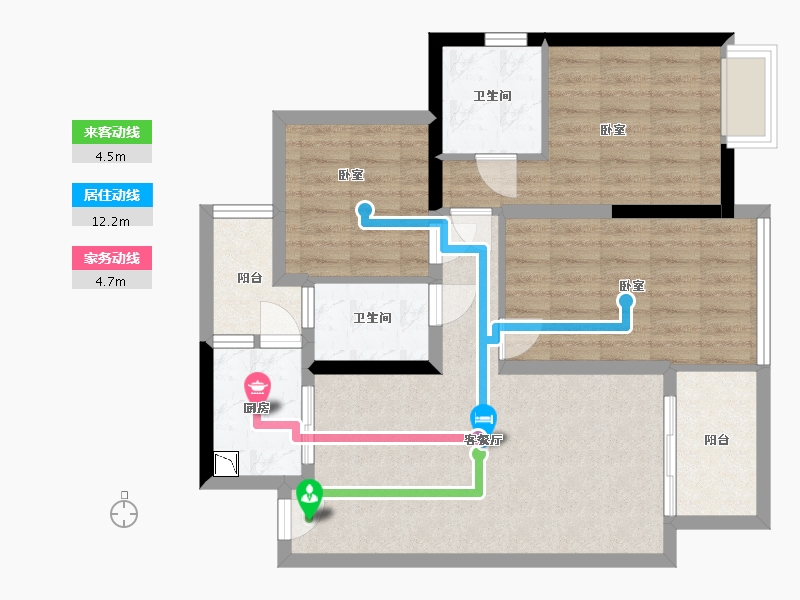 四川省-成都市-百悦城国际社区-81.42-户型库-动静线