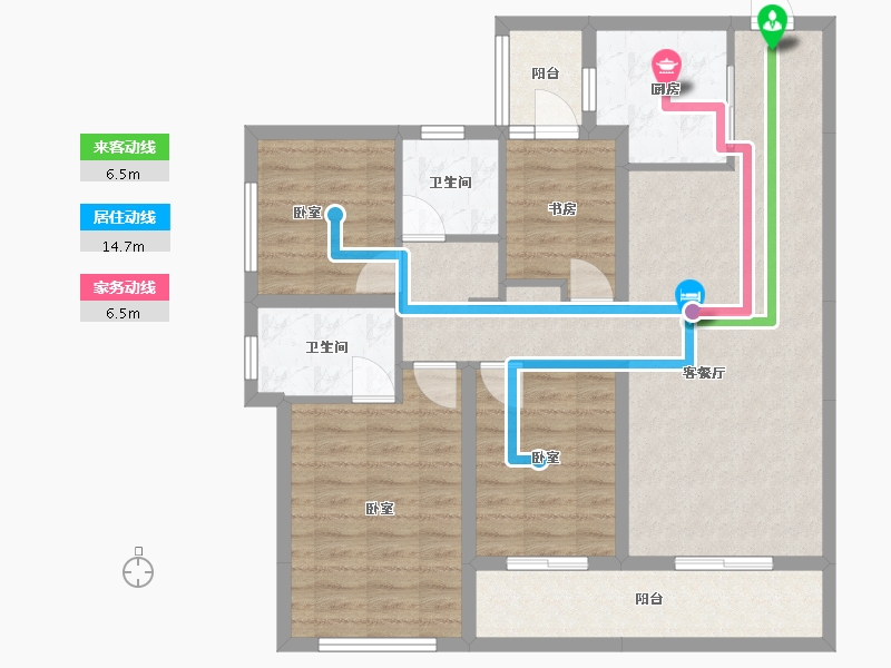 云南省-昆明市-俊发俊云峰-97.06-户型库-动静线