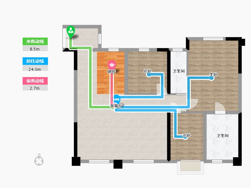 贵州省-贵阳市-亨特山屿湖-104.01-户型库-动静线