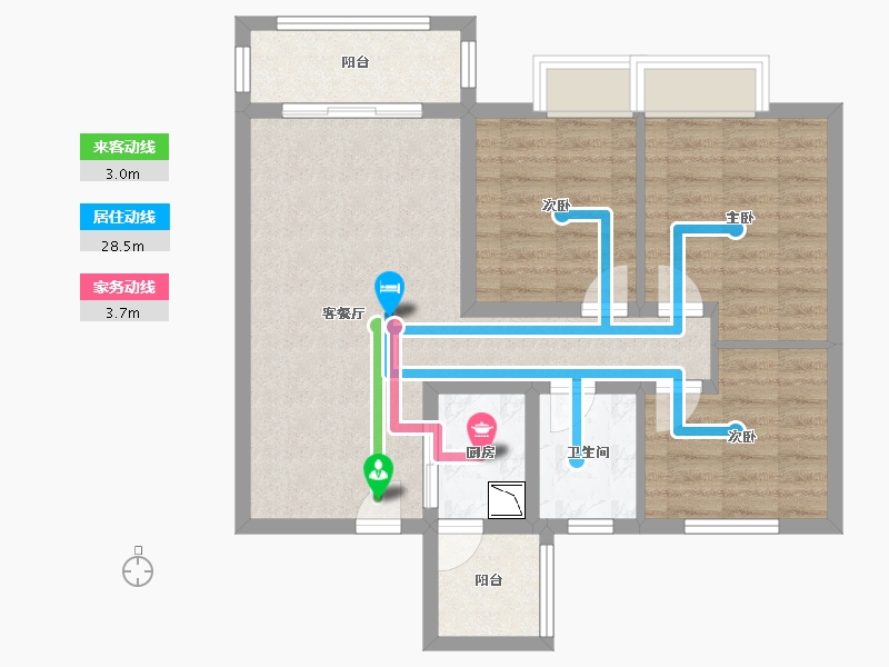 陕西省-渭南市-海兴国际-74.11-户型库-动静线