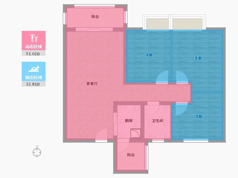 陕西省-渭南市-海兴国际-74.11-户型库-动静分区