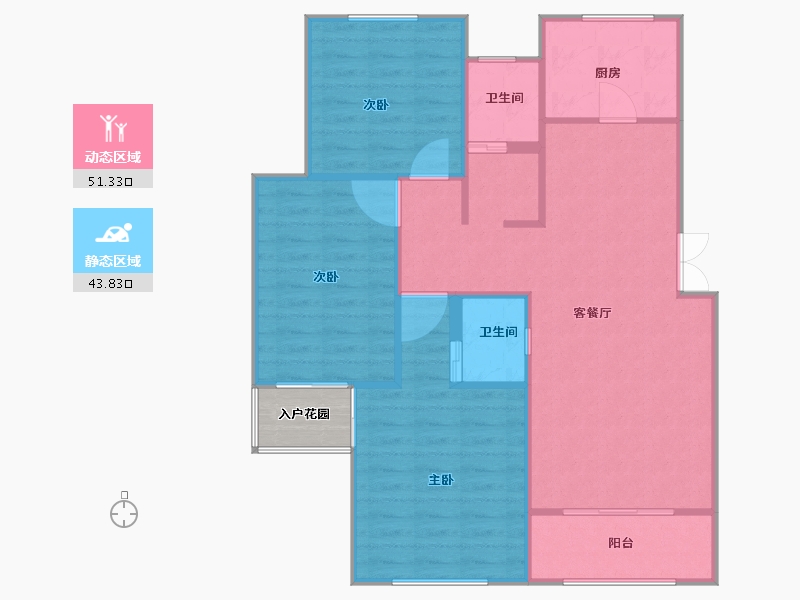 河北省-石家庄市-高远森霖城-91.83-户型库-动静分区