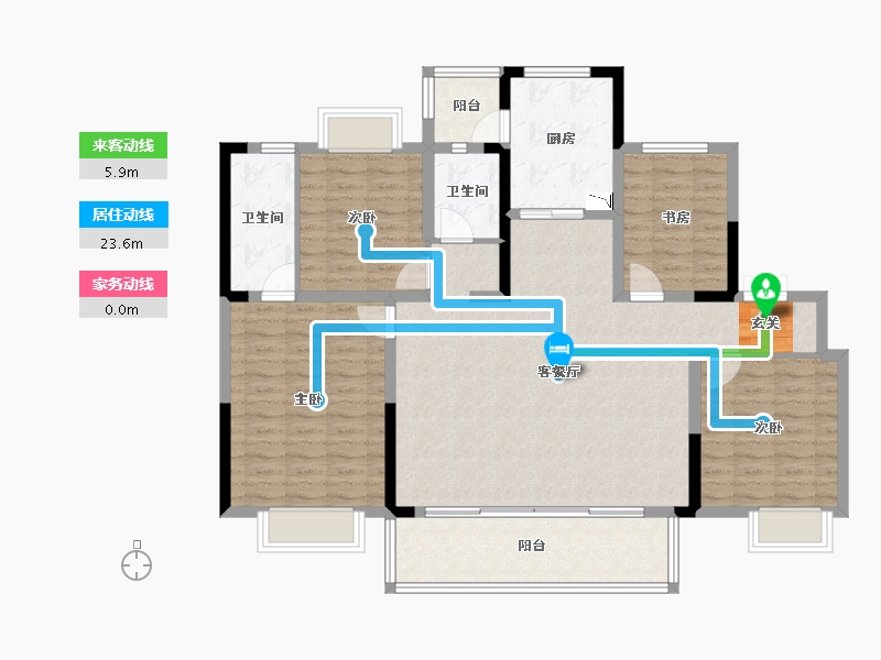 四川省-成都市-蓝光长岛城-122.08-户型库-动静线