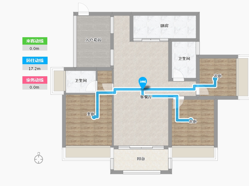 贵州省-安顺市-虹湖天域-100.32-户型库-动静线