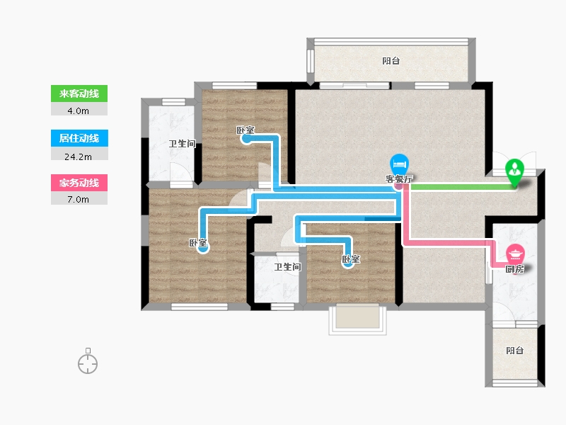 四川省-成都市-凤凰1号栖云湖-97.94-户型库-动静线