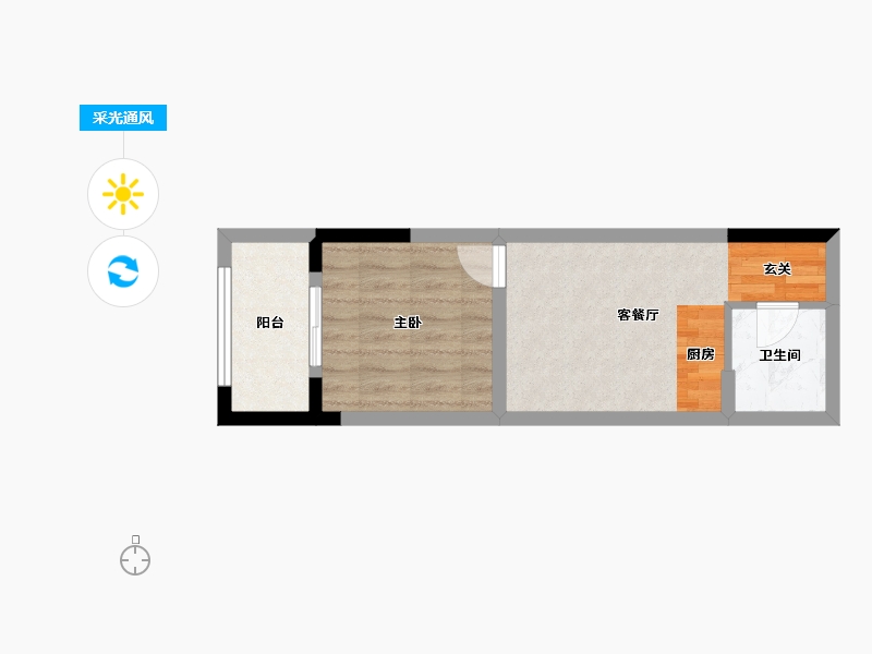 云南省-曲靖市-金博西湖园-33.69-户型库-采光通风