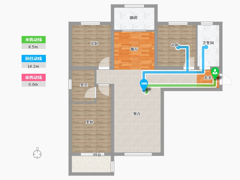 河北省-保定市-长城家园南区-101.30-户型库-动静线