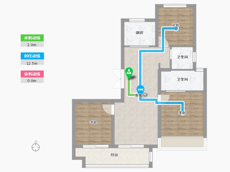 河南省-郑州市-锦艺四季城-72.46-户型库-动静线