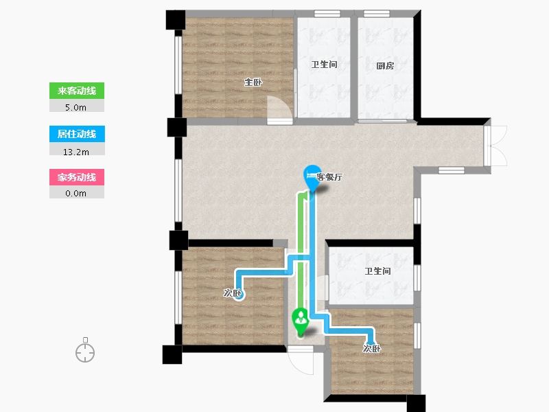 贵州省-贵阳市-亨特山屿湖-92.80-户型库-动静线