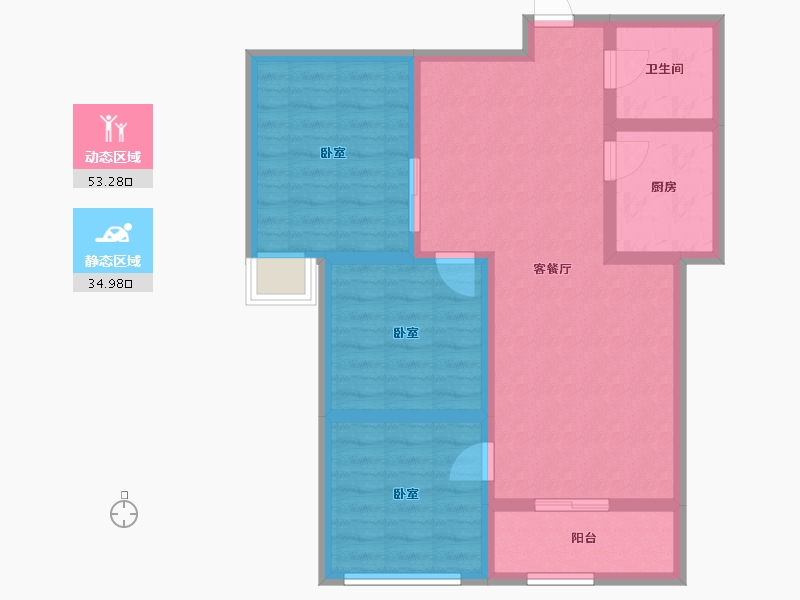 河北省-邢台市-万象公馆-78.28-户型库-动静分区