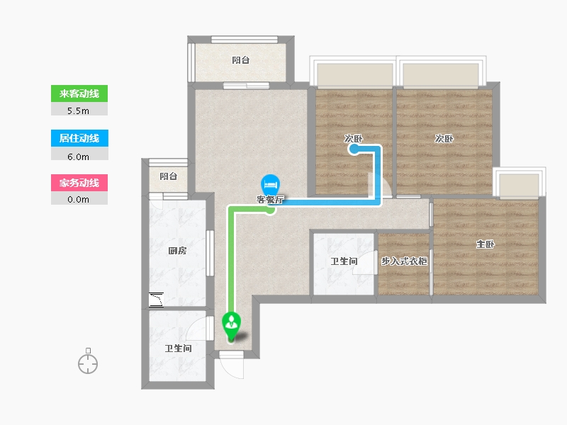 贵州省-贵阳市-1号码头-83.70-户型库-动静线