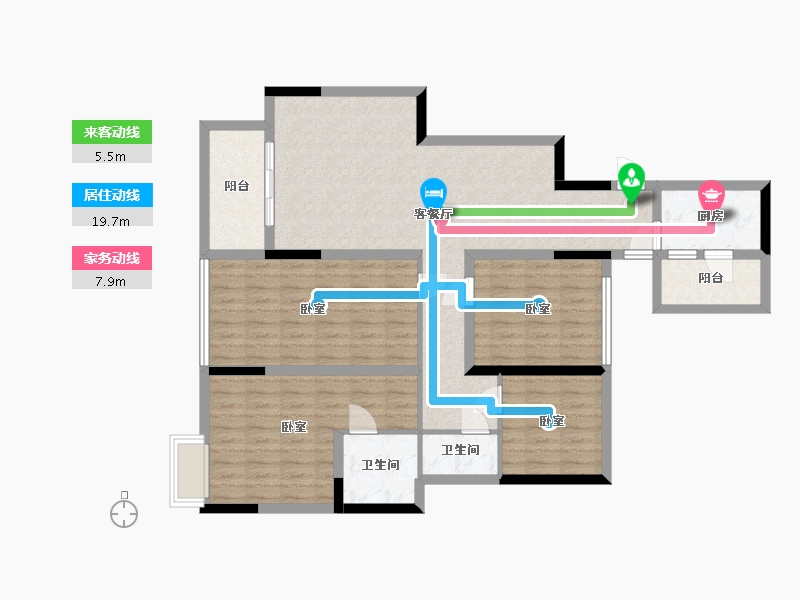 四川省-成都市-百悦城国际社区-112.01-户型库-动静线