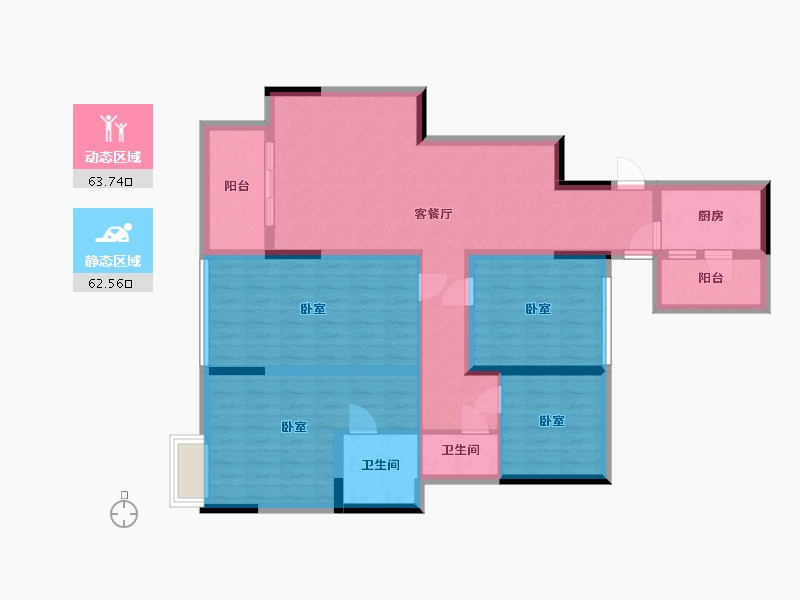 四川省-成都市-百悦城国际社区-112.01-户型库-动静分区