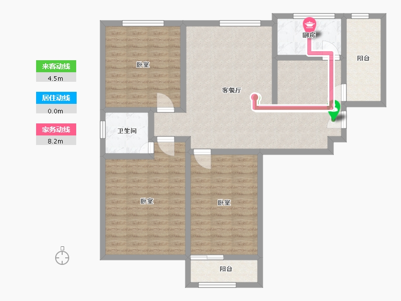 河北省-邢台市-万象公馆-98.66-户型库-动静线