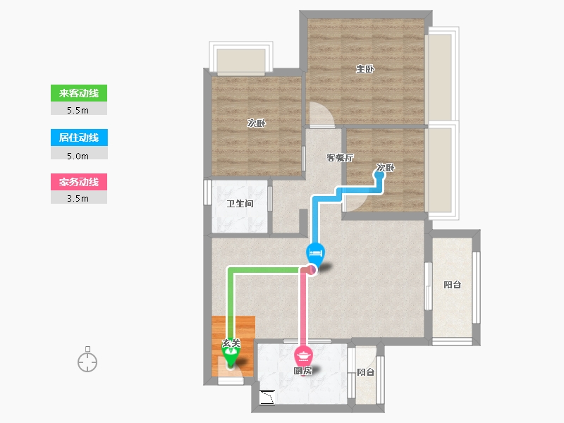 贵州省-贵阳市-1号码头-71.54-户型库-动静线