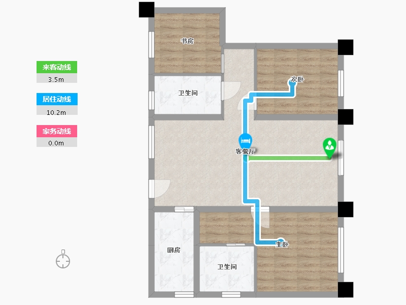 贵州省-贵阳市-亨特山屿湖-79.34-户型库-动静线