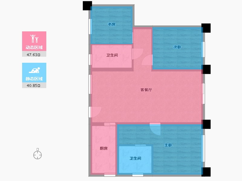 贵州省-贵阳市-亨特山屿湖-79.34-户型库-动静分区