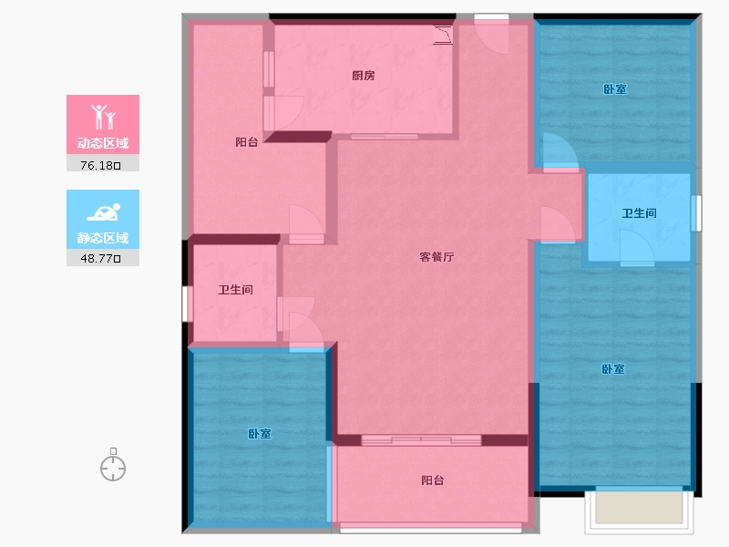 四川省-成都市-百悦城国际社区-112.12-户型库-动静分区