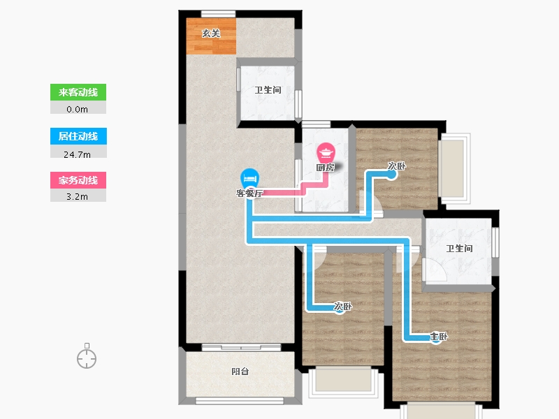 云南省-曲靖市-凤凰嘉园公园里-91.93-户型库-动静线