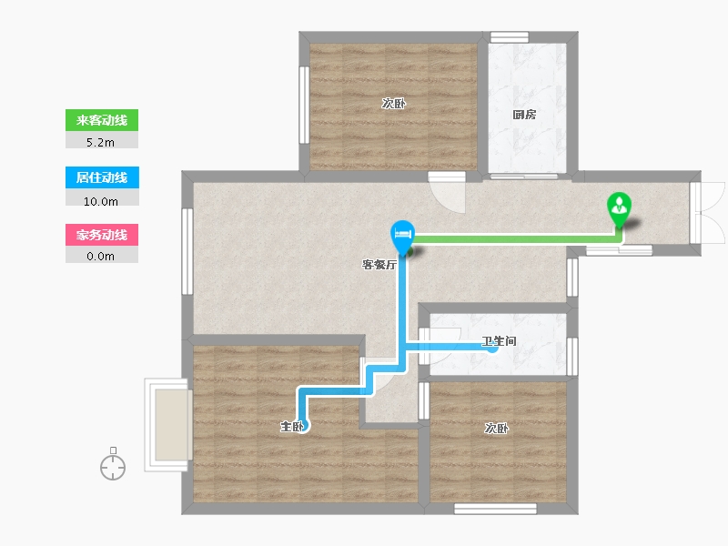 贵州省-贵阳市-亨特山屿湖-78.40-户型库-动静线