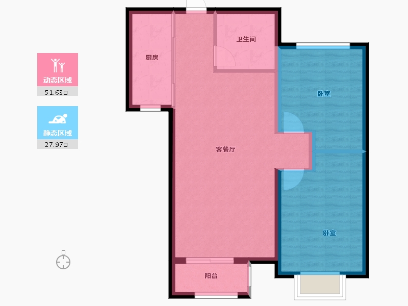 河北省-保定市-汇通东湖印象-72.13-户型库-动静分区