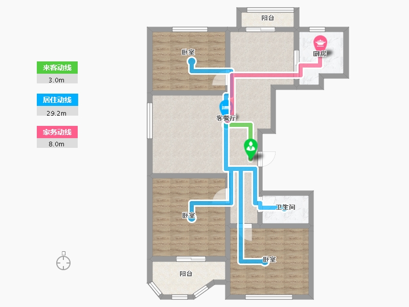 河北省-邢台市-万象公馆-95.04-户型库-动静线