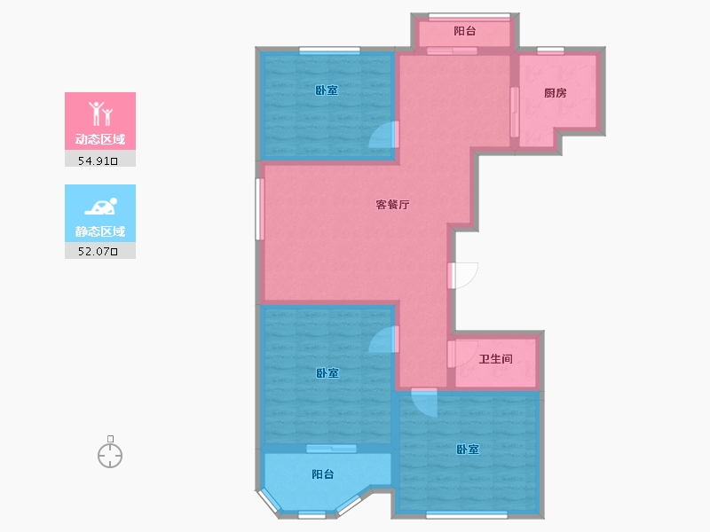 河北省-邢台市-万象公馆-95.04-户型库-动静分区