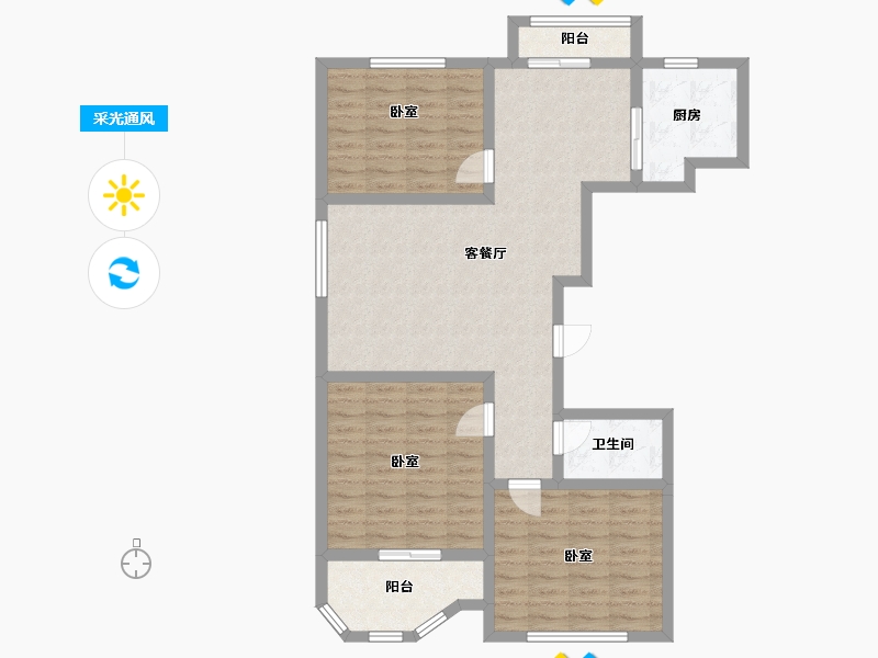 河北省-邢台市-万象公馆-95.04-户型库-采光通风