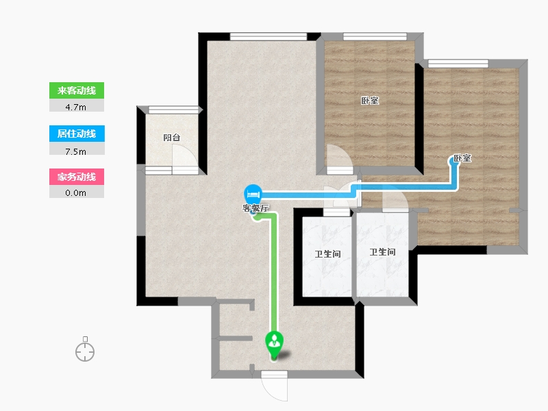 四川省-成都市-华府金沙名城-77.83-户型库-动静线