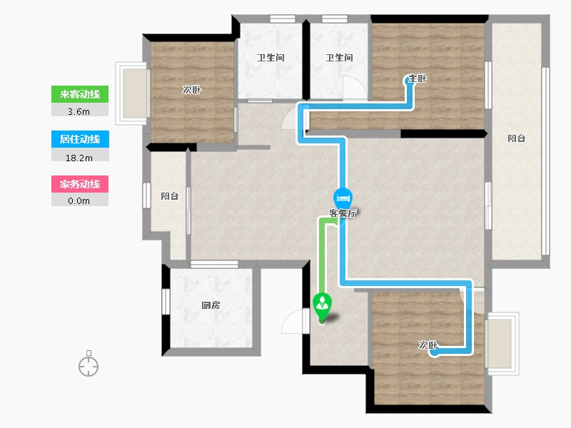 河北省-石家庄市-昆明恒大国际健康城-113.06-户型库-动静线