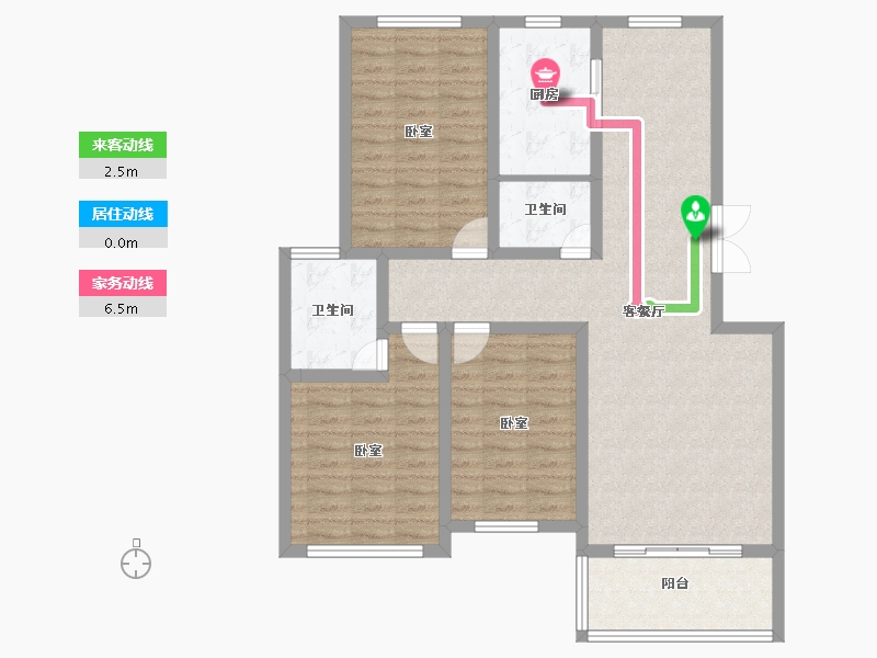 河北省-邯郸市-江泉富贵苑-102.01-户型库-动静线