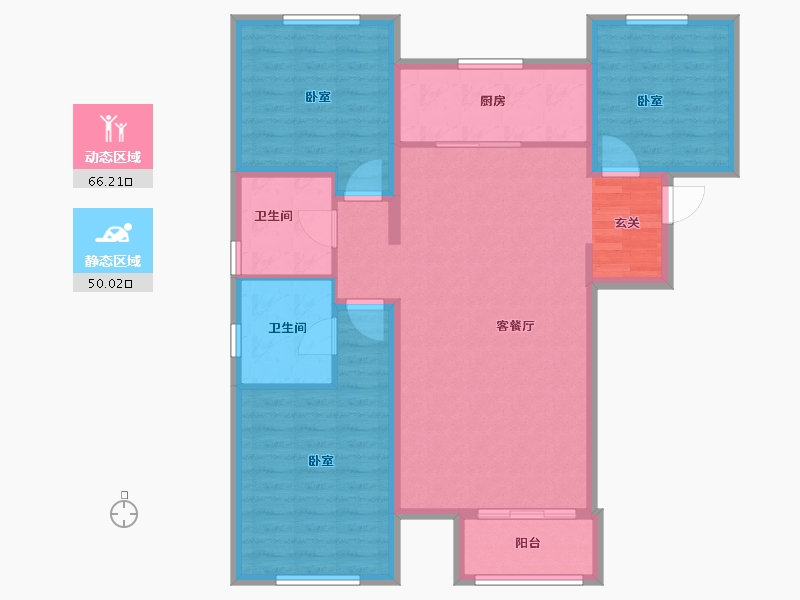 河北省-保定市-香溪美园-105.00-户型库-动静分区