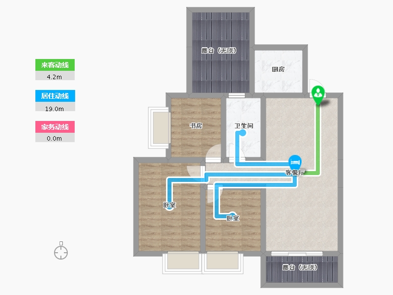 贵州省-安顺市-安普翡丽云邸-81.96-户型库-动静线