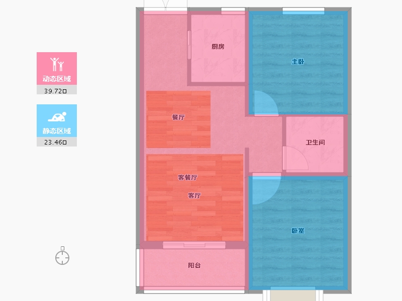 河北省-邢台市-御蓝庭-56.39-户型库-动静分区