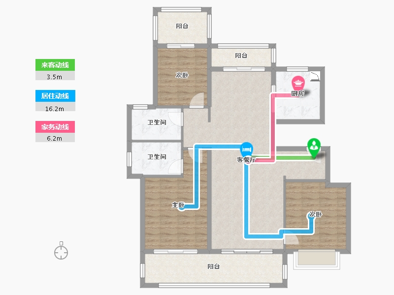 四川省-成都市-昆明恒大国际健康城-115.97-户型库-动静线