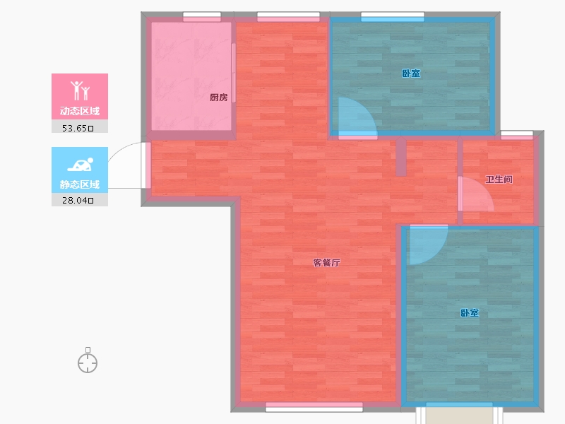 河北省-保定市-三利中和城-73.88-户型库-动静分区