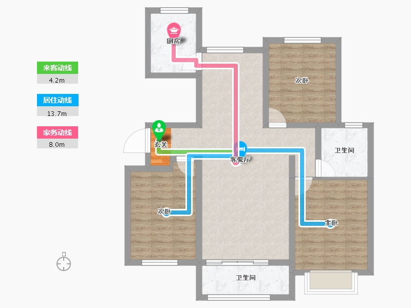 河北省-邢台市-祥云天和盛世-89.01-户型库-动静线