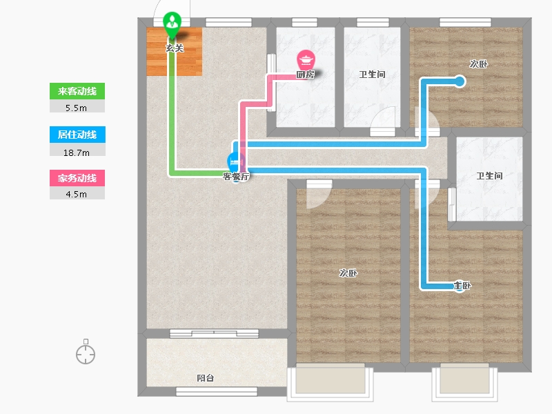 河北省-邢台市-龙泉小镇-95.00-户型库-动静线