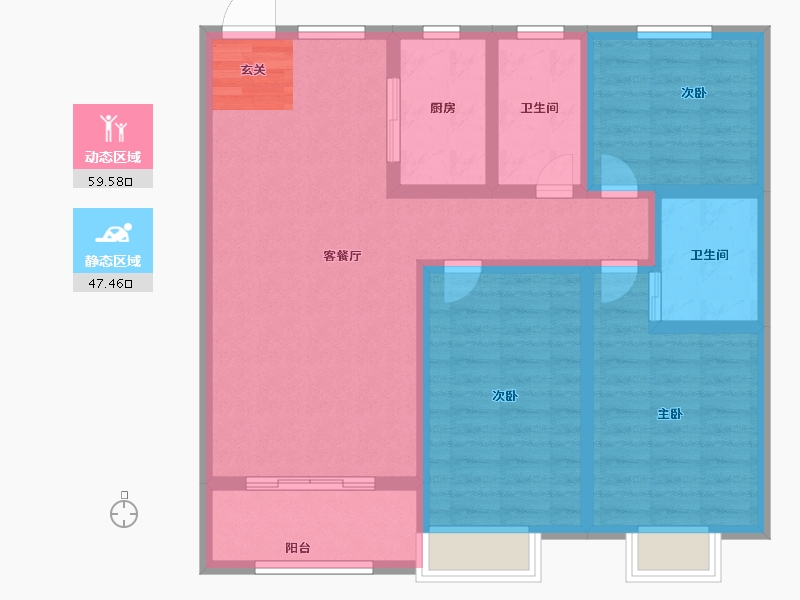 河北省-邢台市-龙泉小镇-95.00-户型库-动静分区