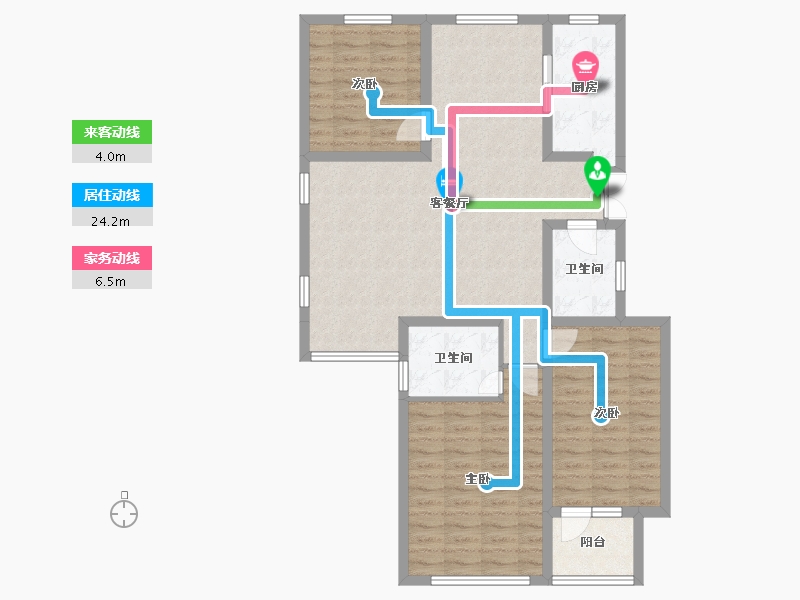 河北省-唐山市-荣盛御府-101.55-户型库-动静线