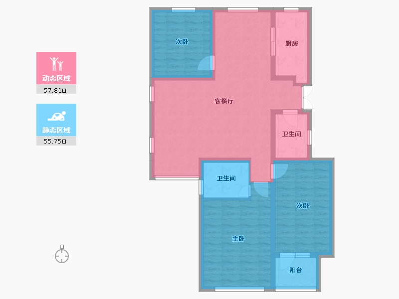 河北省-唐山市-荣盛御府-101.55-户型库-动静分区